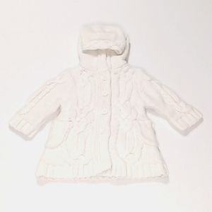 babyGap cable knit, white jacket US 3-6M